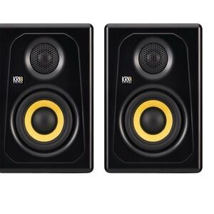 Black and Yellow Portable Speakers